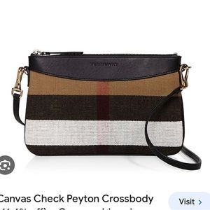 Burberry canvas check peyton crossbody